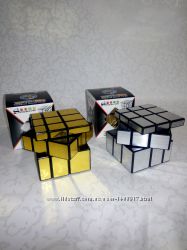 Кубик рубика 3х3 зеркальный Shengshou золото-серебро