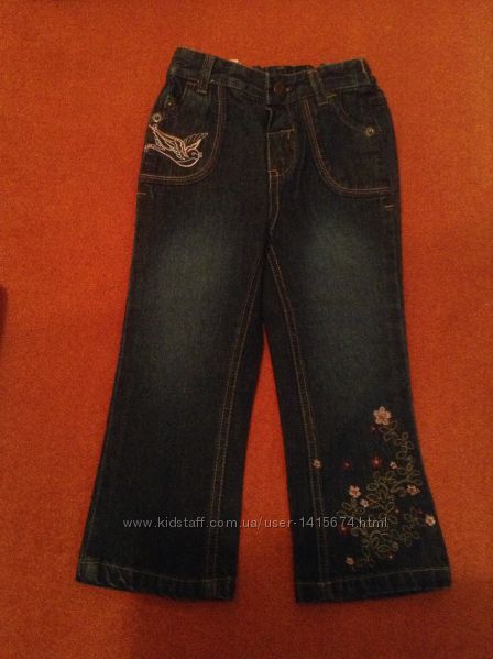 Новые джинсы с вышивкой ТМ Мах на 2 года большемерит