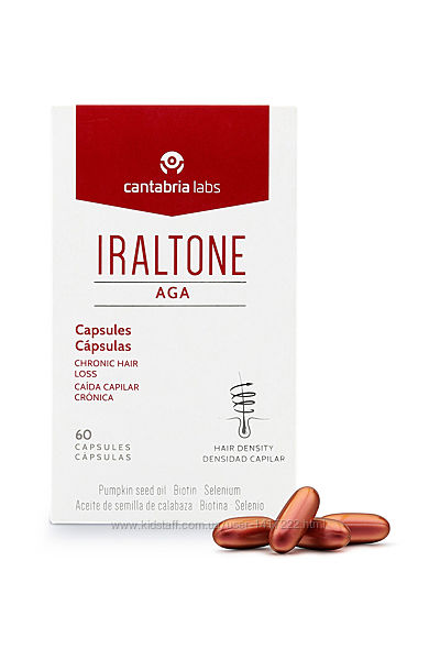 IRALTONE Aga Forte добавки против выпадения волос Cantabria Labs Испания