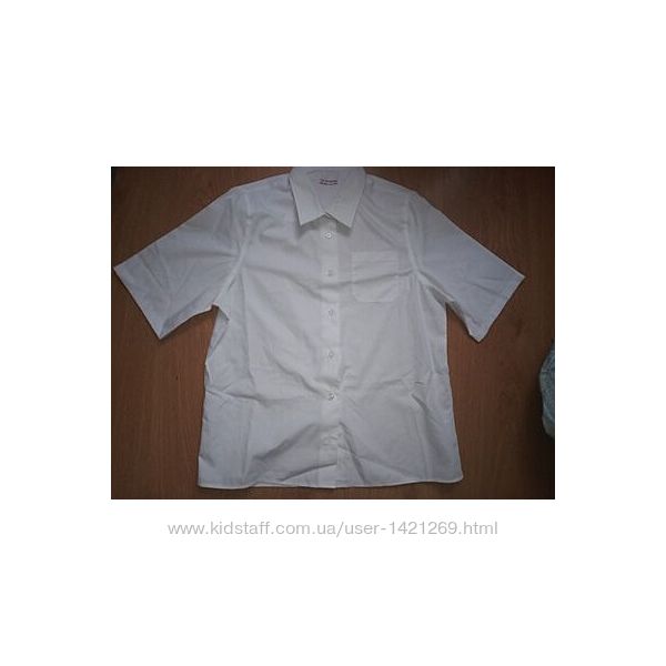 Белая рубашка новая нарядная подросток 13-14 -15 лет