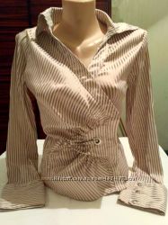 Блуза блузка блузочка в полоску на запах