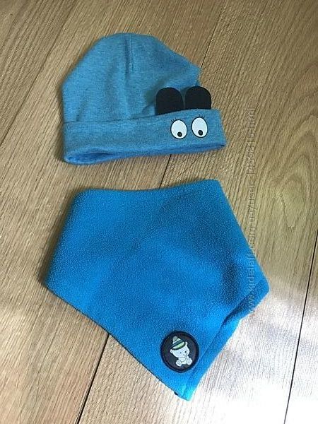 Шапка демі бандана фліс 1-3 р 48-50 см