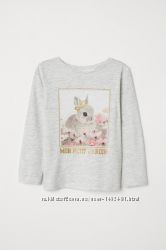 Реглан H&M с милым принтом, 122-128 в наличии 