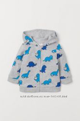 Милая кофточка H&M с динозавриками, 80 в наличии