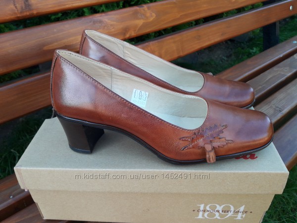 Удобные туфли из натуральной кожи,  39 размер