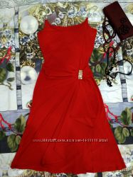 Эффектное красное платье c болеро