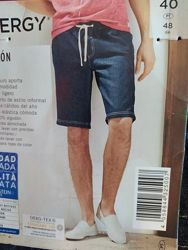 Мужские джинсовые шорты бермуды на резинке Livergy Германия