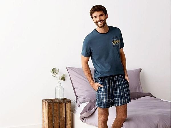 Летний комплект мужская пижама домашний костюм Livergy Германия, футболка ш
