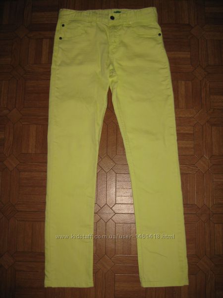 Фирменные неоновые джинсы Beneton 11-12 лет 2XL 160 см стрейч