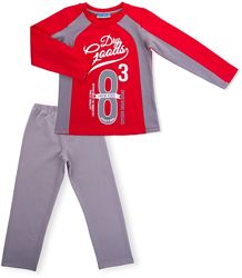 Трикотажная пижама для мальчика 8 джемпер  штаны.