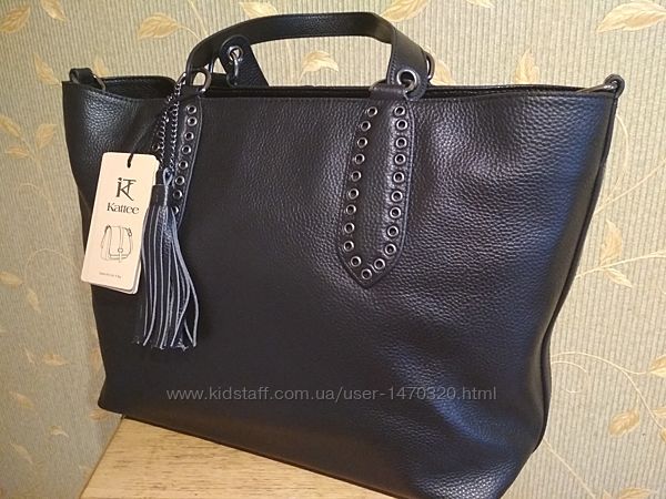 Жіноча шкіряна сумка Kattee Women&acutes Leather Tote Shoulder Bag Dual-sha