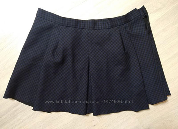 Стильная юбка плиссе в клетку Zara woman М28
