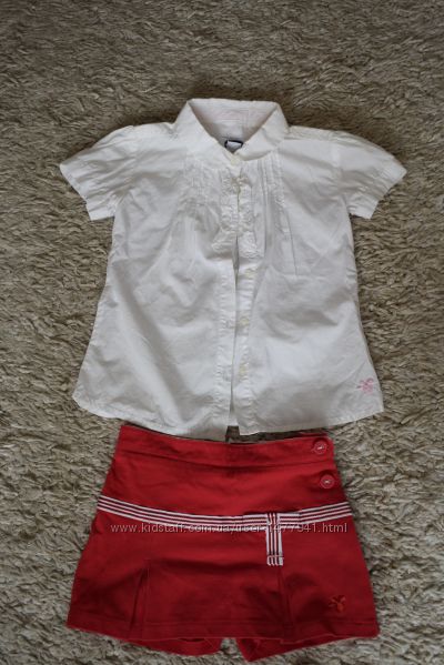 Блузочка і шорти-спідниця Chicco розм. 92, 98 Блузка и шорты-юбка