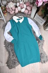 Элегантное бирюзовое платье