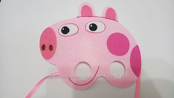 Карнавальная маска Свинка Пеппа