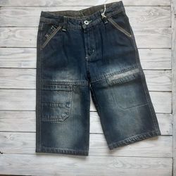 Фирменные джинсовые шорты OKAY р.128