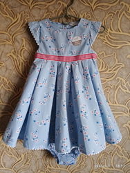 Шикарное платье с трусиками для малышки m&co 2/3 года