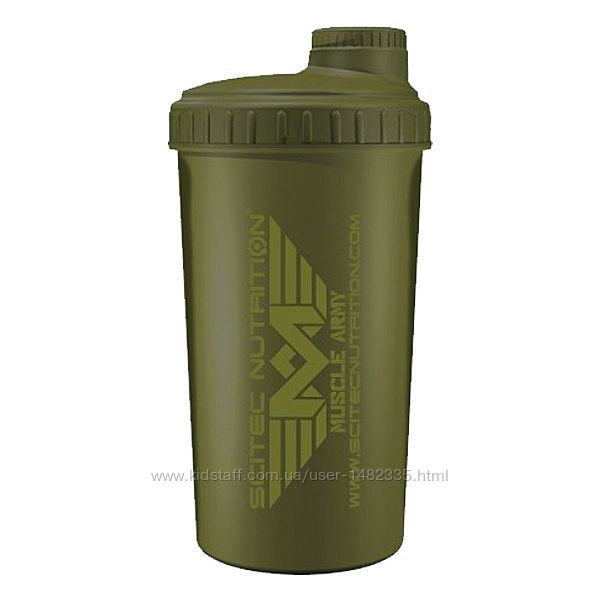 Шейкер Scitec Nutrition Shaker Muscle Army Woodland Зелёный 700ml