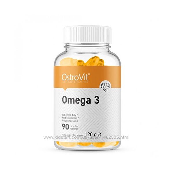 Рыбий жир OstroVit Omega-3 90 caps омега 3