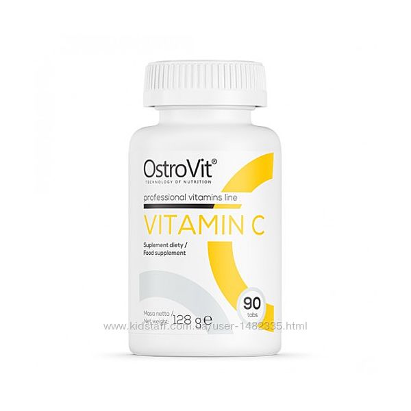 Витамин Ц OstroVit Vitamin C 90 таблеток.
