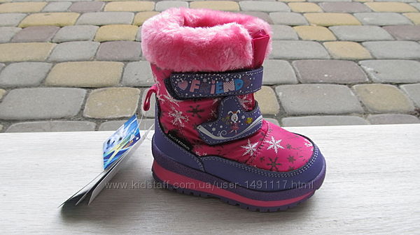 23р новые зимние термо ботинки термики сапожки B&G Би джи овчина девочке