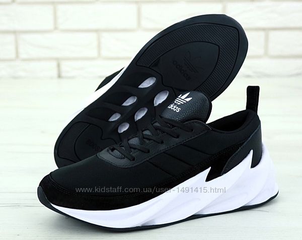 Мужские кроссовки Adidas Sharks. Black White