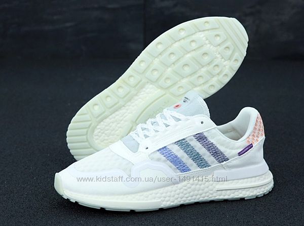Мужские кроссовки Adidas ZX 500. Унисекс. White