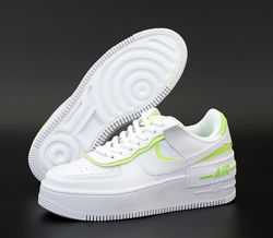 Женские кроссовки Nike Air Force. White Light Green
