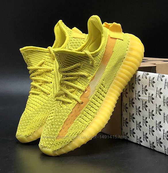 Мужские кроссовки Adidas Yeezy Boost 350 V2. Адидас Изи. Yellow