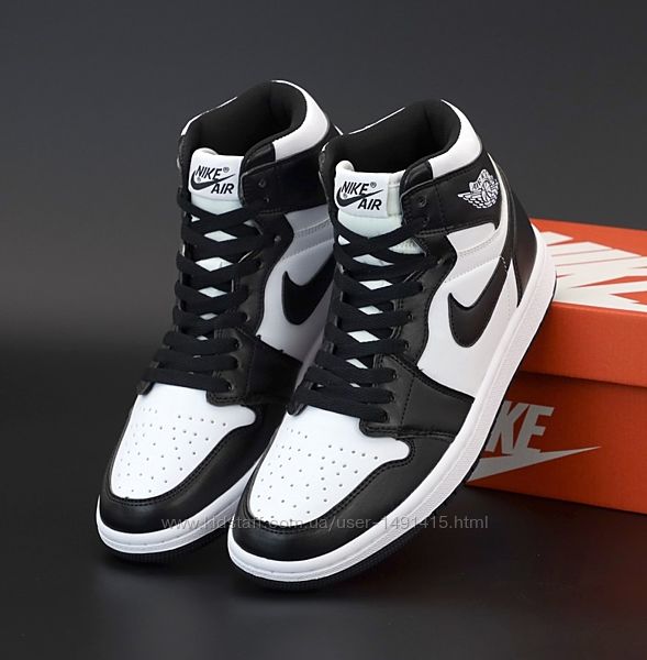 Женские кроссовки Nike Air Jordan 1 Retro. Black. Найк Джордан. УНИСЕКС