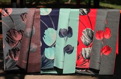 Двусторонний кашемировый шарф платок палантин в разных расцветках