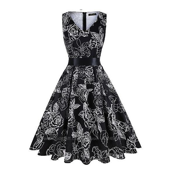 Стройнящее платье большого размера батал 2xl 3xl наш 54-56 р.