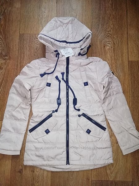 Стильная демисезонная куртка для девочек, р.128-152, Польша