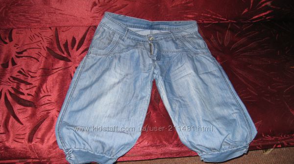 Літні джинсові бриджі