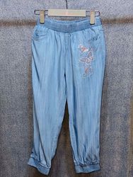 Deloras фирменные легкие джинсовые бриджи, распродажа, 134-164