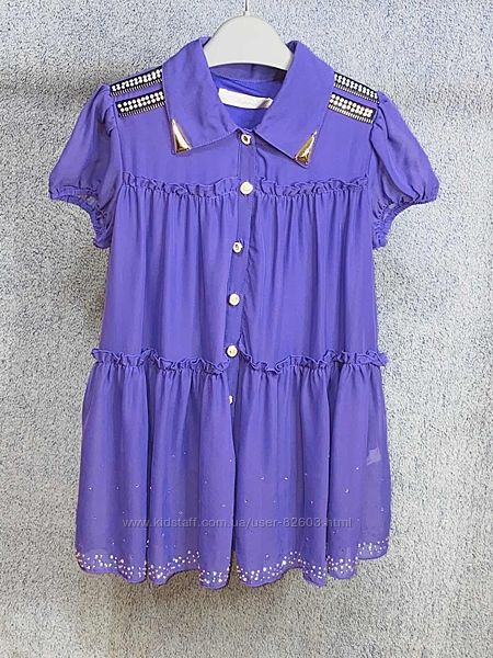 Deloras фирменная блузка в камушках, 134-164р