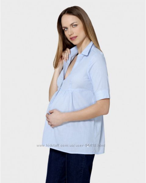 Хлопковая офисная блуза Prenatal.