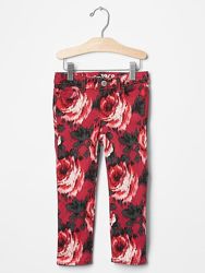 Яркие цветочные джинсы Gap размер 5т