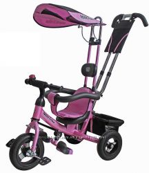 Велосипед с надувными колесами Turbo Trike розовый